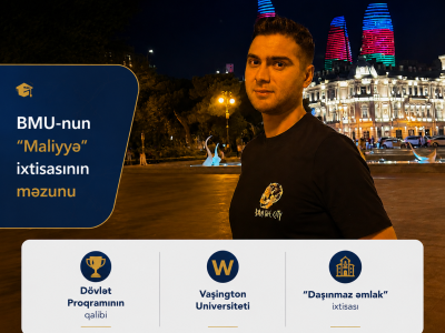 BMU məzunu ABŞ-nin nüfuzlu universitetində təhsilini davam etdirəcək