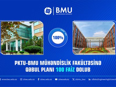 PKTU-BMU Mühəndislik fakültəsinə qəbul planı 100 faiz dolub