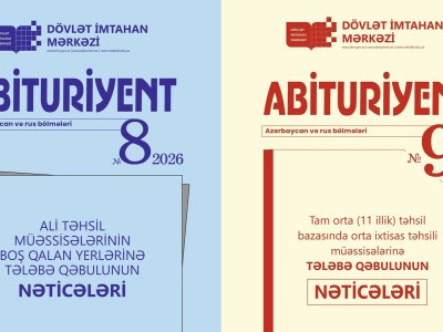 &ldquo;Abituriyent&rdquo; jurnalının 8-ci və 9-cu nömrələri nəşr olundu