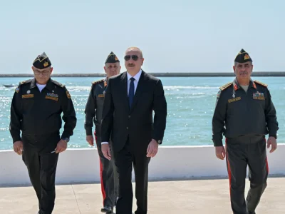 Prezident İlham Əliyev Hərbi Dəniz Qüvvələrində olub