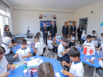 Naxçıvanda yeni məktəb istifadəyə verildi- FOTOLAR