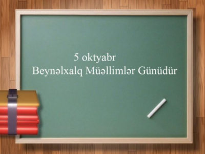 Beynəlxalq Müəllimlər Günüdür
