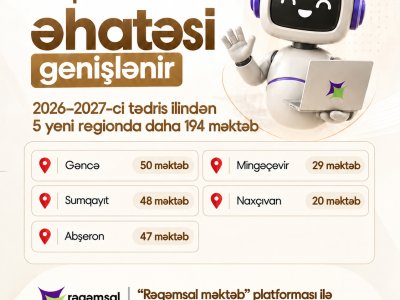 &ldquo;Rəqəmsal məktəb&rdquo; platformasının əhatə dairəsi genişləndirilir