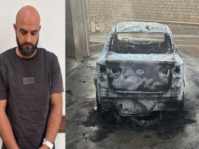 Məktəb direktorunun avtomobilini yandıran şəxs həbs edilib
