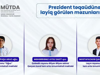 Şərqi-Zəngəzurun 3 məzunu&nbsp;Prezident təqaüdü aldı