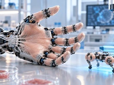 Canlı əzələ hüceyrələri ilə hərəkət edən kiçik robot hazırlanıb
