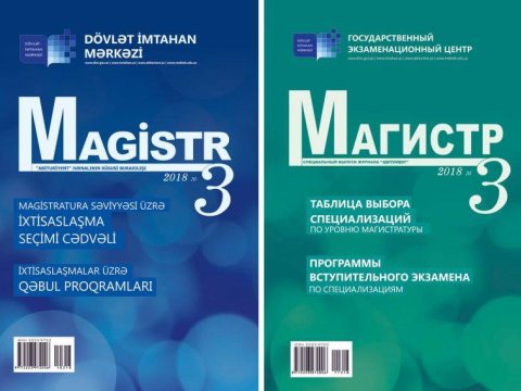 Magistr jurnalının 3-cü nömrəsi nəşr olunub