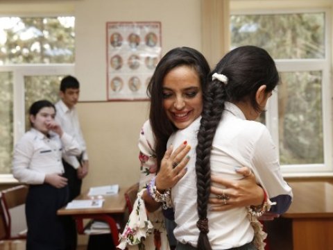 Leyla Əliyeva internat məktəbində - FOTOLAR