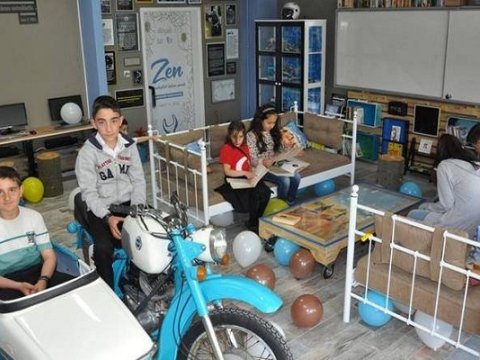 Türkiyəli müəllim dünyanın ən qeyri-adi sinif otağını hazırladı - FOTO