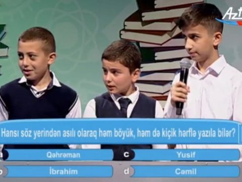 “Hazırcavablar” teleoyununun növbəti qalibi müəyyənləşib