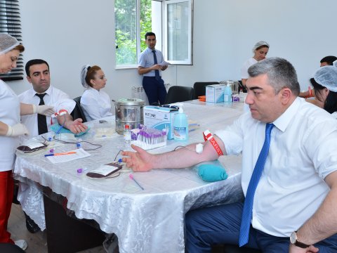 Nazirliyin əməkdaşları qan verdilər