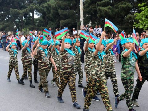 Təhsil müəssisələrində Qələbə Günü qeyd olunub