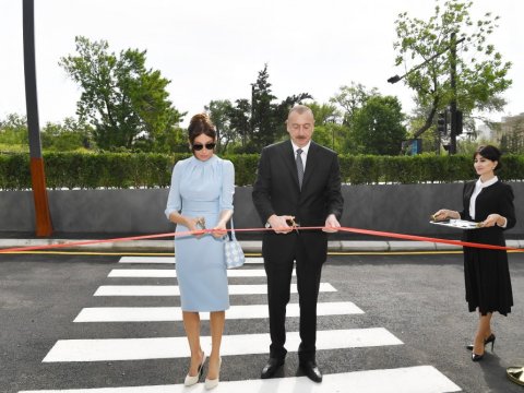 Bakıda Heydər Əliyev adına Müasir Təhsil Kompleksinin yeni binasının açılışı olub - FOTOLAR