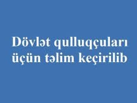 Təhsil Nazirliyində təlim keçirilib