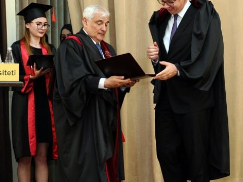 Serbiya Prezidentinə fəxri doktor diplomu verildi - ADU-da