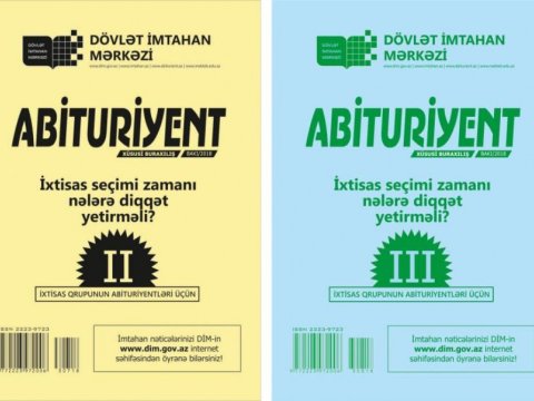 Abituriyentlərin nəzərinə! - İxtisas seçiminə kömək üçün kitabçalar nəşr olundu