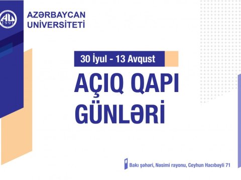 Bu universitet abituriyentləri “açıq qapı” günlərinə dəvət edir