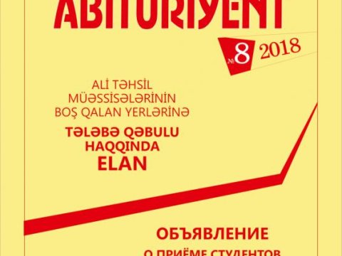      “Abituriyent” jurnalının 8-ci nömrəsi nəşr edilib     