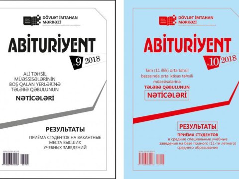 “Abituriyent” jurnalının 9 və 10-cu nömrələri nəşr edilib