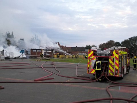 İbtidai məktəbdə yanğın oldu