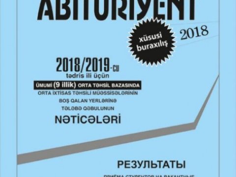 Kolleclərin boş qalan yerlərinə qəbul olunmuş abituriyentlərin siyahısı dərc edildi
