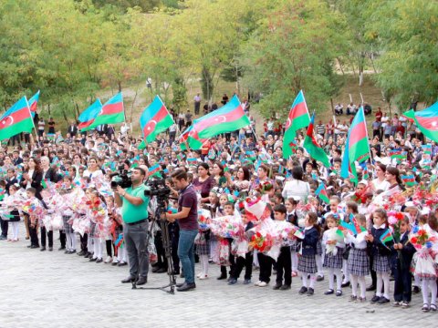 Şəkinin Baş Zəyzid kəndində yeni məktəb binasının açılışı olub  