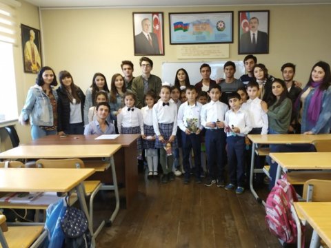 ADNSU-nun tələbələri internat məktəbində olublar  