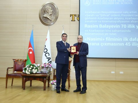 Bakı Ali Neft Məktəbində Rasim Balayevin 70 illik yubileyi qeyd edildi