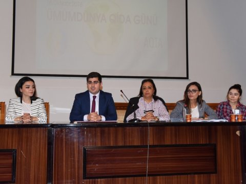 Tələbələrə sağlam qidalanma ilə bağlı maarifləndirici buklet paylanıldı
