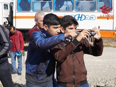 Olimpiada qaliblərinin Şamaxı Safari Parkındakı ekskursiyasından FOTOLAR