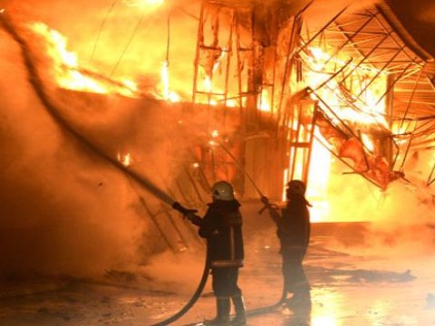 Şəmkirdə uşaq bağçası yandı