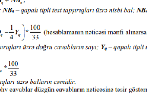Abituriyentlərin nəzərinə! - Qəbul imtahanlarının hesablanma qaydası açıqlandı