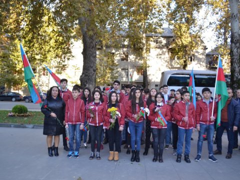 Mingəçevir məktəbliləri cənub bölgəsinə ekskursiya ediblər