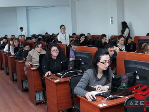 Bu gün keçirilən direktorların işəqəbulu imtahanından maraqlı görüntülər - FOTO  