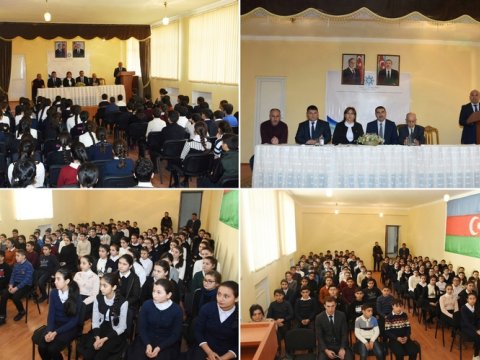 Orta məktəblərdə dini mövzuda tədbir keçirilib    