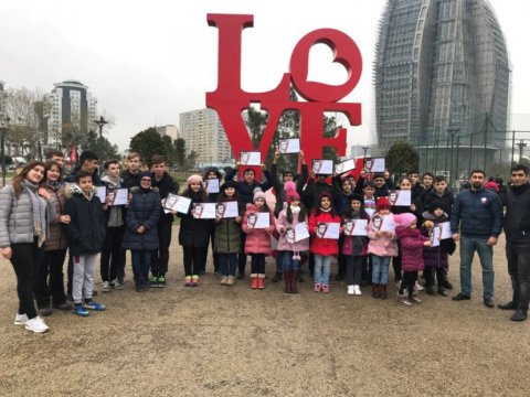 Məktəblilər “Gənc partizan Mixaylo” hərbi vətənpərvərlik oyununda