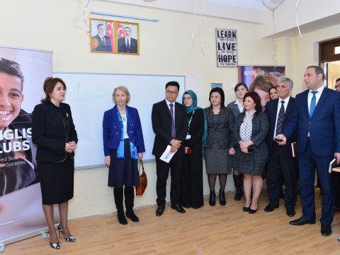 Yeni İngilis dili Resurs Mərkəzi açıldı - FOTOLAR  