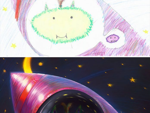 Canavar vasitəsilə yetişdirilən məktəblilər – Qeyri-adi metodun fotoları   