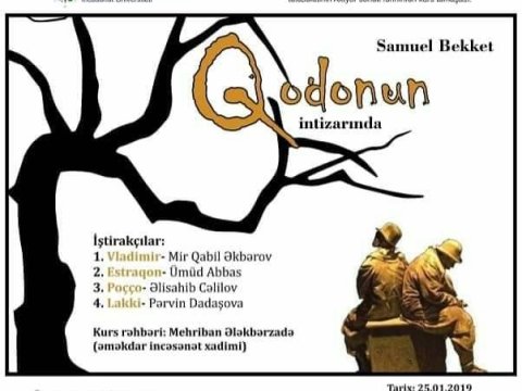 Tələbələrinin ifasında “Qodonun intizarında” tamaşası - FOTO