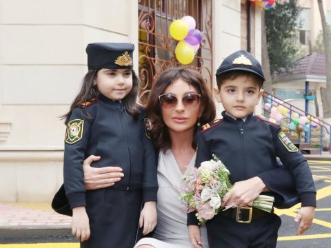Mehriban Əliyeva uşaq bağçasının açılışında - FOTOLAR