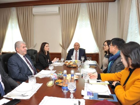 Cənubi Koreyanın Elm və Texnologiya Siyasəti İnstitutunun (STEPİ) nümayəndələri BMU-da olublar - FOTOLAR