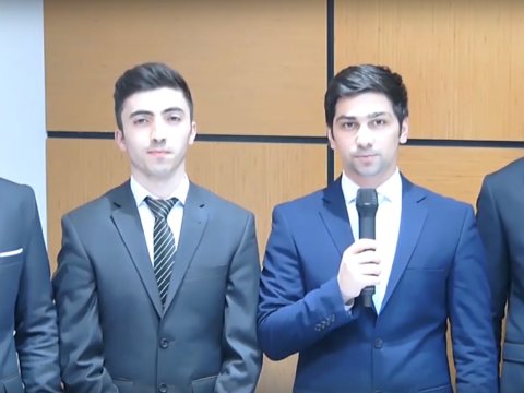 Beynəlxalq yarışmanın Azərbaycandan olan təmsilçiləri: UNEC komandası    