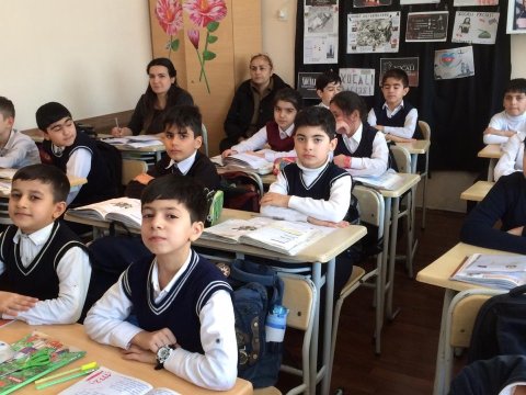 Valideynlər övladlarının oxuduqları məktəbin fəaliyyətini izlədilər - FOTOLAR