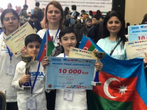 Azərbaycan məktəbliləri beynəlxalq olimpiadanın qalibi olublar