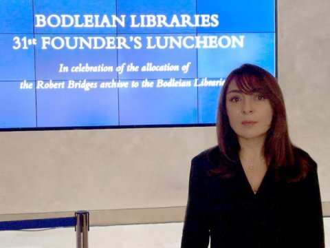 Akademik Nərgiz Paşayeva Oksfordun Bodli Kitabxanasının yaradıcısının şərəfinə təşkil edilən təntənəli qəbulda iştirak etdi