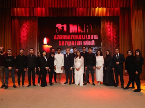 BDU-da soyqırımı qurbanları anılıb - FOTO