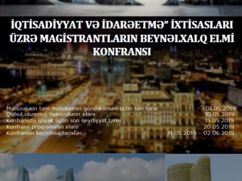 Dünya ölkələrindən magistlər UNEC-də elmi konfransa toplanacaq