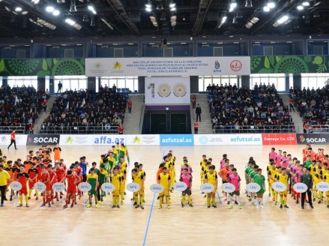 Futzal üzrə respublika birinciliyinin açılış mərasimi olub