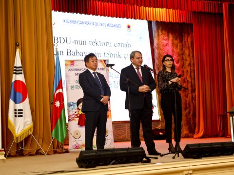 BDU-da  IX Azərbaycan - Koreya dili nitq müsabiqəsi keçirilib