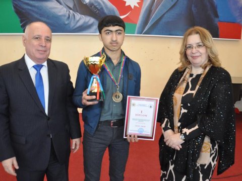 Olimpiada qalibləri mükafatlandırıldı - FOTO  